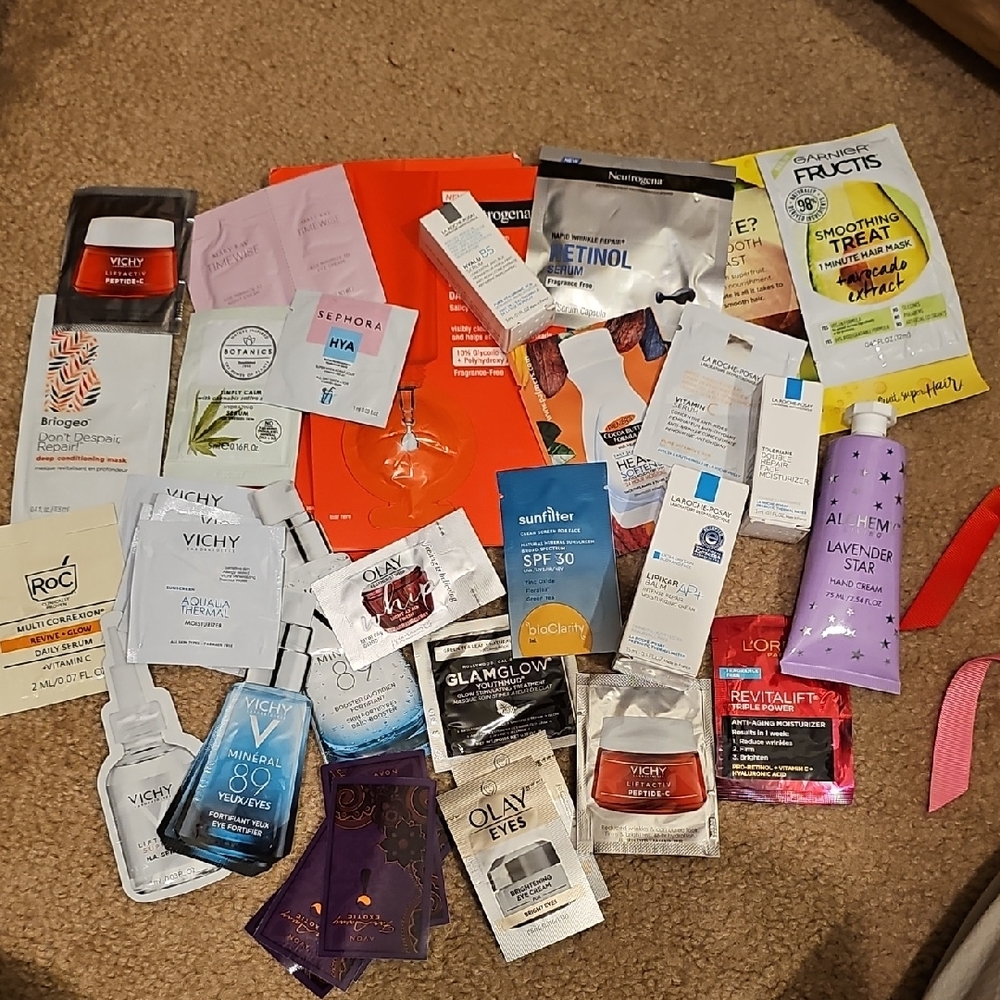 Assorted Skincare and Beauty Samples